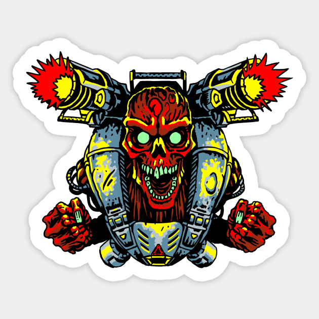 Knee deep - Fists of the Revenant Sticker by SerhiyKrykun